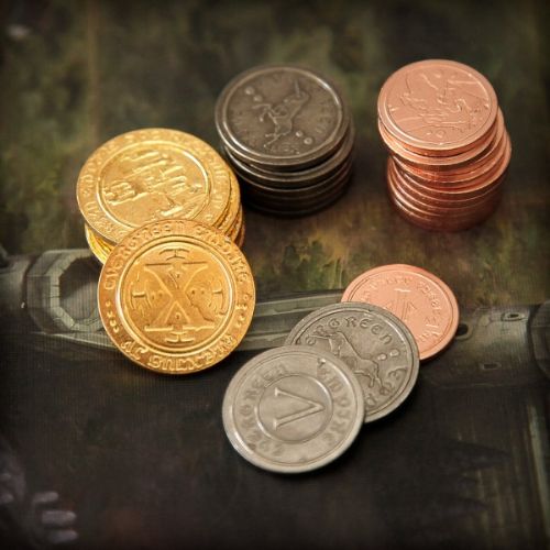 Sleeve Kings 50 Metal Coin Board Game Upgrade Set